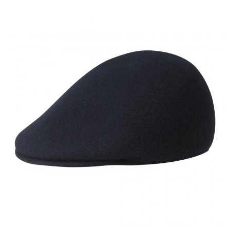 Gubbkeps / Flat cap - Kangol Seamless Wool 507 (mörkblå)