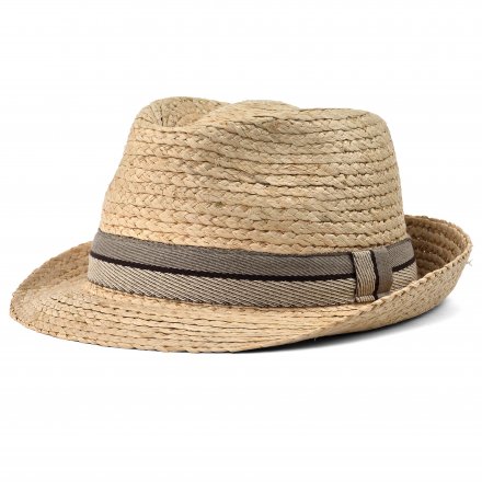 Stråhat - Gårda Benijo Raffia Trilby (natur/taupe)