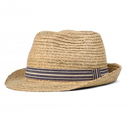 Stråhat - Gårda Marzagan Raffia Trilby (natur/blå)
