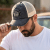 Kasket - Black River Eagle Washed Trucker (sort/creme)
