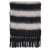 Halstørklæder - Gårda Dinibor Striped Scarf (grå/sort)