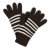 Handsker - Gårda Cavalese Knitted Wool Mix Gloves (brun/hvid)