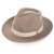 Hatte - Gårda Belluno Crushable Wool felt Fedora (beige)