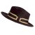 Hatte - Gårda Belluno Crushable Wool felt Fedora (brun)