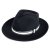 Hatte - Gårda Belluno Crushable Wool felt Fedora (sort)