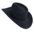Hatte - Gårda Bowmont Crushable Wool felt Western hat (sort)