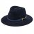 Hatte - Gårda Braga Wool felt Fedora (marineblå)