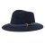 Hatte - Gårda Braga Wool felt Fedora (marineblå)