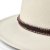 Hatte - Gårda Toquerville Crushable Wool felt Western hat (creme)