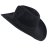 Hatte - Gårda Pocatello Crushable Wool felt Western hat (sort)