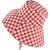 Hatte - Gårda Poppy Checkered sun hat (rød)