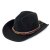 Hatte - Gårda Toquerville Crushable Wool felt Western hat (sort)
