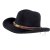 Hatte - Gårda Toquerville Crushable Wool felt Western hat (sort)