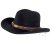 Hatte - Gårda Toquerville Crushable Wool felt Western hat (sort)