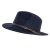 Hatte - Gårda Vicenza Crushable Wool felt Fedora (blå)