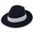 Hatte - Gårda Volterra Fedora Wool Hat (marineblå/off-white)