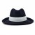 Hatte - Gårda Volterra Fedora Wool Hat (marineblå/off-white)