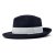 Hatte - Gårda Volterra Fedora Wool Hat (marineblå/off-white)