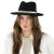 Hatte - Gårda Belluno Crushable Wool felt Fedora (sort)