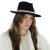 Hatte - Gårda Belluno Crushable Wool felt Fedora (sort)