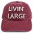 Kasket - Gårda Livin Large Washed Cap (rød)