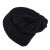 Beanies - Gårda Bormio Cable Knit Wool Mix Beanie (sort)