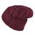 Beanies - Gårda Bormio Cable Knit Wool Mix Beanie (bordeaux)