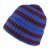 Beanies - Gårda Davos Striped Merino Wool Beanie (bordeaux/blå)