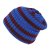 Beanies - Gårda Davos Striped Merino Wool Beanie (bordeaux/blå)