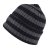 Beanies - Gårda Davos Striped Merino Wool Beanie (grå/sort)