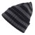 Beanies - Gårda Davos Striped Merino Wool Beanie (grå/sort)