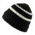 Beanies - Gårda Les Deux Alpes Striped Merino Mix Beanie (sort/hvid)