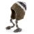Beanies - Gårda Quellon Knit Earflap Beanie (brun/flerfarvet)