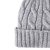 Beanies - Gårda Saas-Fee Cable Knit Wool Mix Beanie (grå)