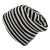 Beanies - Gårda Saint-Gervais Striped Wool Mix Beanie (sort/hvid)