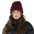 Beanies - Gårda Bormio Cable Knit Wool Mix Beanie (bordeaux)