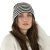 Beanies - Gårda Saint-Gervais Striped Wool Mix Beanie (brun/hvid)