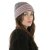 Beanies - Gårda Verbier Striped Wool Mix Beanie (grå/pink)