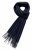 Halstørklæder - Gårda Stripe Wool Scarf (Navy)