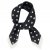 Tørklæde - Gårda Polka Dot Satin Scarf (sort)