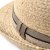 Stråhat - Gårda Benijo Raffia Trilby (natur/taupe)