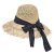 Stråhat - Gårda Dubrovnik Sun Hat (naturlig/sort)