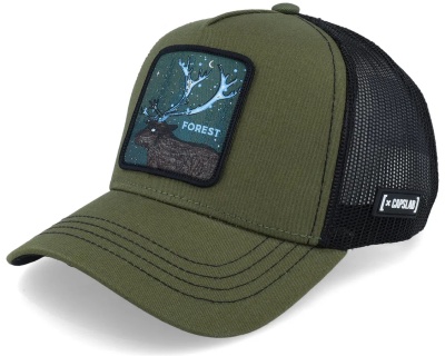 Kasket - Capslab Fantastic Beasts Forest Trucker (mørkegrøn/sort)