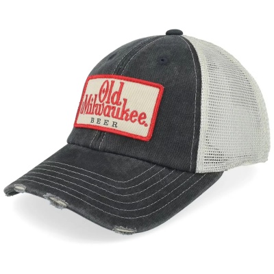 Kasket - American Needle Old Milwaukee Orville Trucker (sort/off-white)