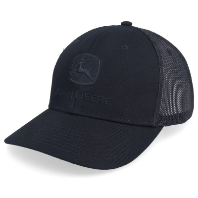 Kasket - John Deere Blackout TM Mesh Back Trucker (sort)