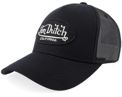 Kasket - Von Dutch Oval Patch Trucker (sort)