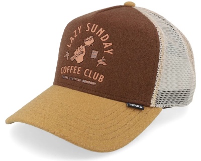 Kasket - Djinns HFT Cap Lazy Barista Trucker (beige/brun/creme)