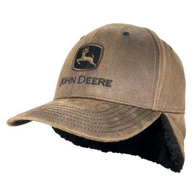 Cap - John Deere Oil Cotton Sherpa Lining (brun)