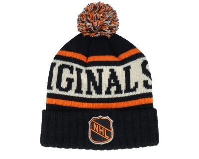Beanies - American Needle NHL Pillow Line Knit (sort/hvid/orange)
