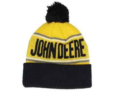 Børnehue - John Deere Track Loader (gul/sort)